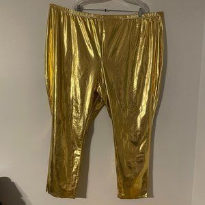 Roman's Shiny Plus Size Gold pants size 38/40 (5XL) *184